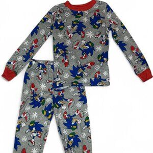Sonic the Hedgehog Cotton Pajama Set, 2-Piece, Size 6 long sleeve